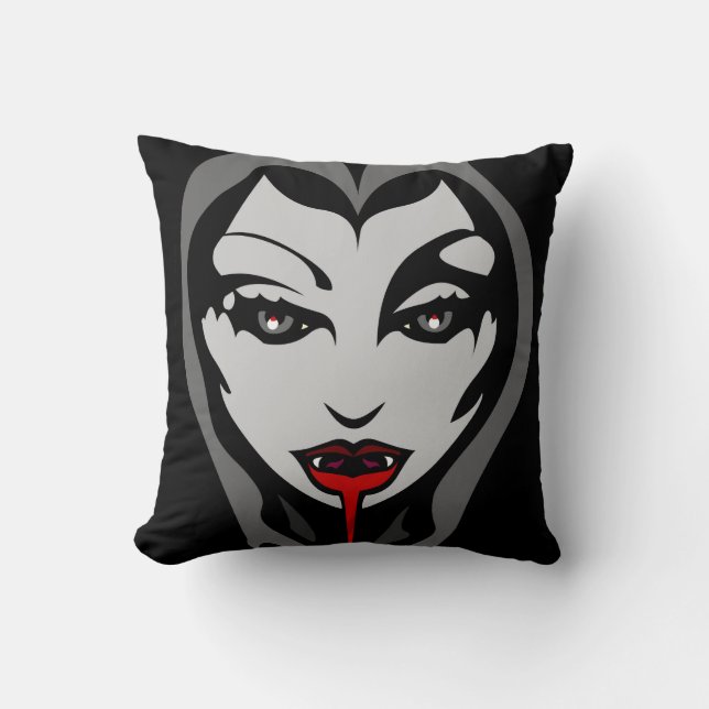 Halloween Vampire Pillow Gifts Halloween Decor (Front)