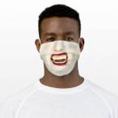 Halloween Vampire Woman Adult Cloth Face Mask (Worn)