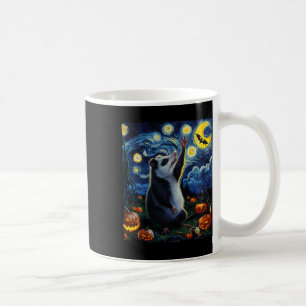 Halloween Van Gogh' Starry Night Opossum Pumpkins Coffee Mug