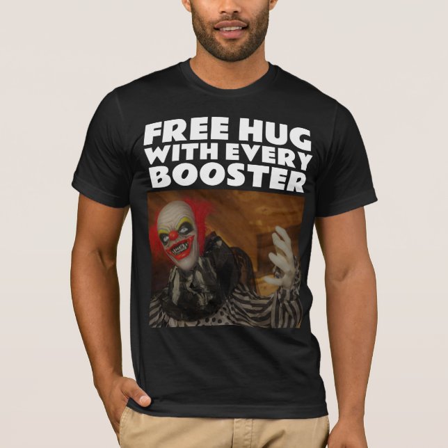 HALLOWEEN VAX-PUSHER EVIL CLOWN T-SHIRTS T-SHIRT (Front)