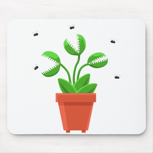 halloween venus fly trap mouse pad (Front)