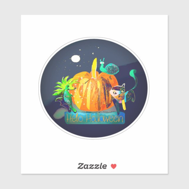  Halloween Vibe — Pumpkin Whispers & Animals Sticker (Sheet)