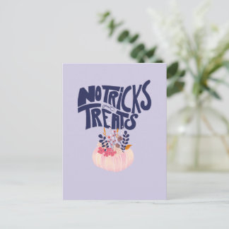 Halloween Vibes ・ No Tricks, just Treats Postcard