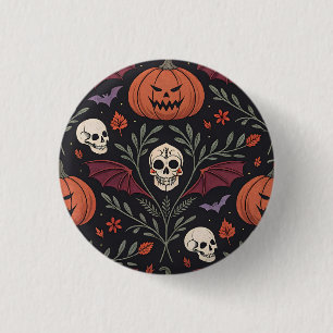 Halloween Vibes Pattern Button