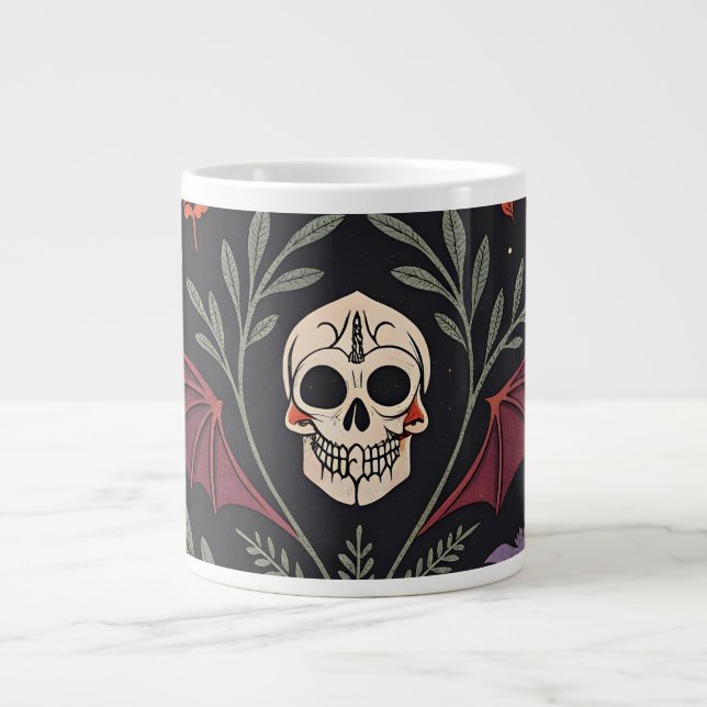 Halloween Vibes Pattern Giant Coffee Mug (Front)