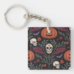 Halloween Vibes Pattern Keychain