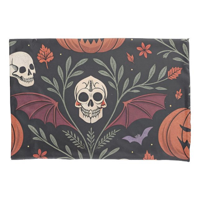 Halloween Vibes Pattern Pillow Case (Front)