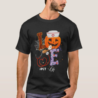 Halloween vibes PCT Life Pumpkin Nurse Outfit for  T-Shirt