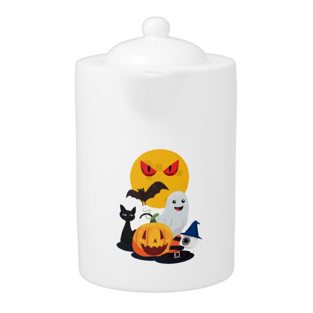 Halloween vibes              teapot (Front)