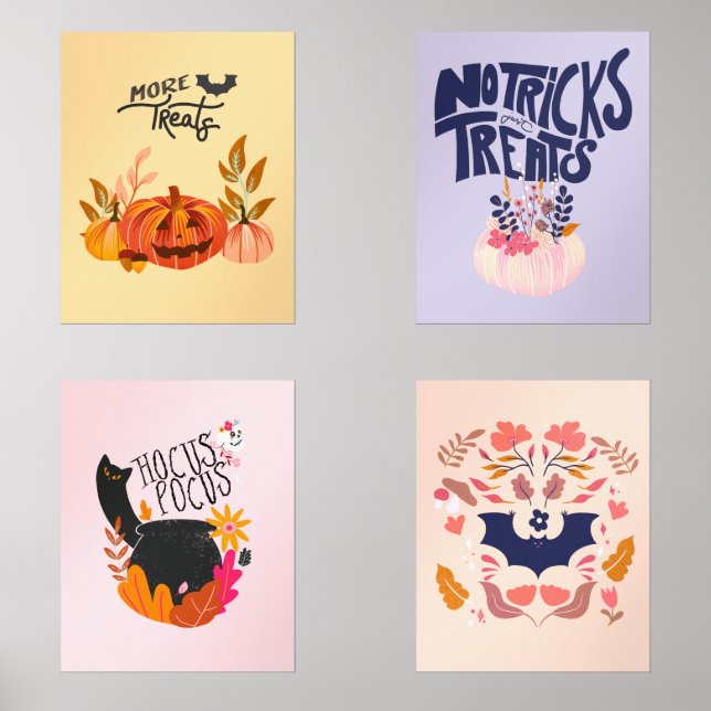 Halloween Vibes Wall Art Sets (Front)