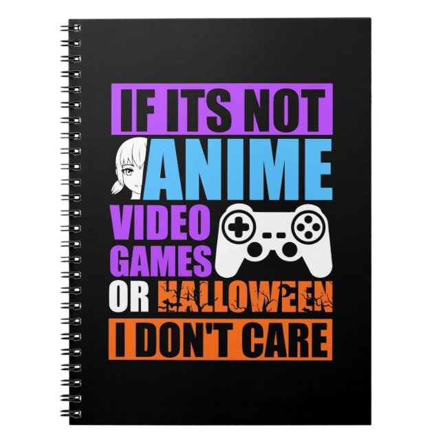 Halloween Video Games Notebook (Front)