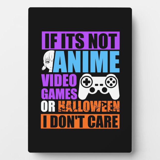 Halloween Video Games Plaque (Front)