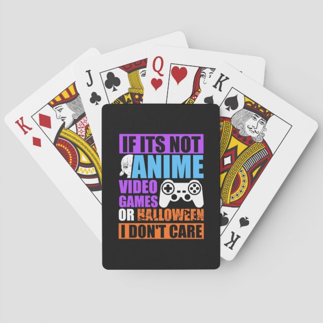 Halloween Video Games Poker Cards (Back)