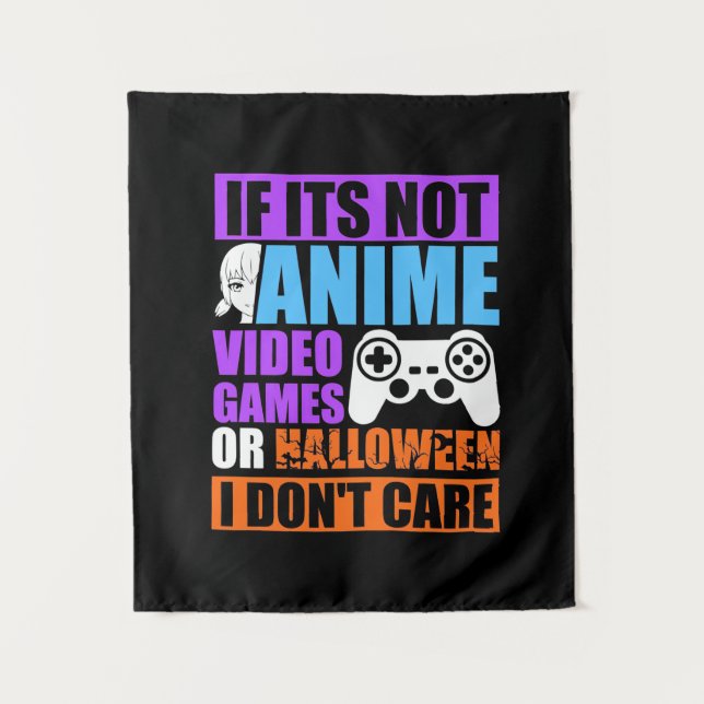 Halloween Video Games Tapestry (Front)