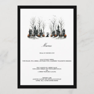 Halloween Village Wedding Menu