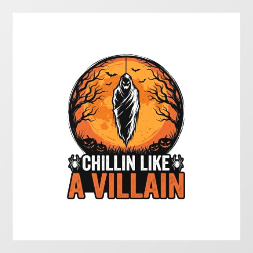 Halloween Villain Vintage Engraving Shirt Design_1 Floor Decals