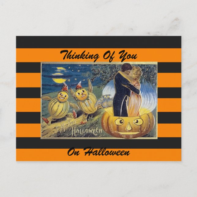 Halloween vintage art postcard (Front)