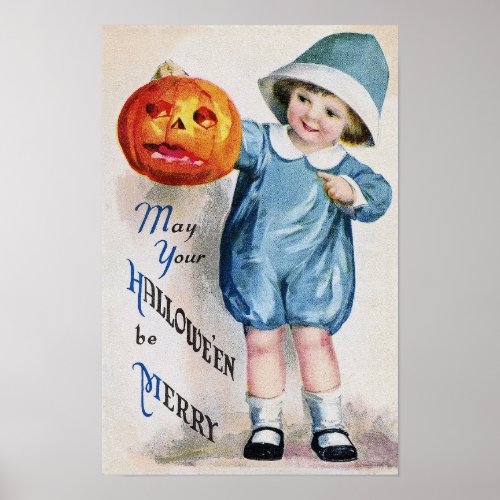 Halloween Vintage Art Poster