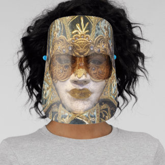 Halloween, Vintage, Elegant, Masquerade Face Shield