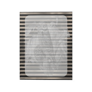 Halloween Vintage Ephamera Owl Family Notepad