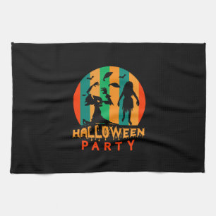 Halloween Vintage Halloween Party Kitchen Towel