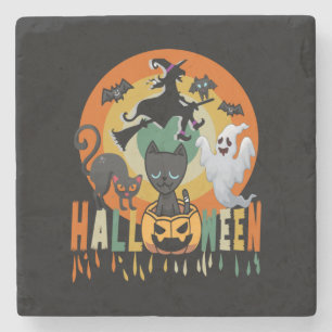 Halloween Vintage Halloween Stone Coaster