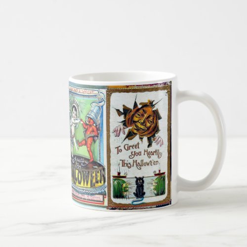 Halloween Vintage Postcard Coffee Mug