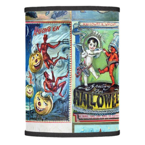 Halloween Vintage Postcard Lamp Shade