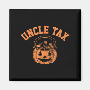 Halloween Vintage Uncle Tax Pumpkin Spooky Trick-o Magnet