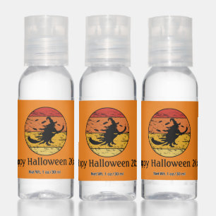 Halloween Vintage Witch 2 Travel Bottle Hand Sanitizer