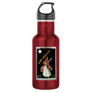 HALLOWEEN Vintage Witch Stainless Steel Water Bottle