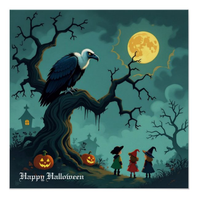 Halloween Vulture  Poster (Front)