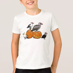 Halloween Vultures Kids' American Apparel Fine Jersey T-Shirt