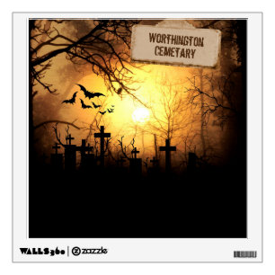Halloween   Wall Decal   Cemetary