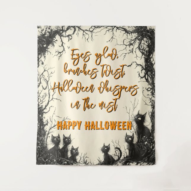 Halloween Watchers: Beneath the Twisted Boughs Tapestry (Front)