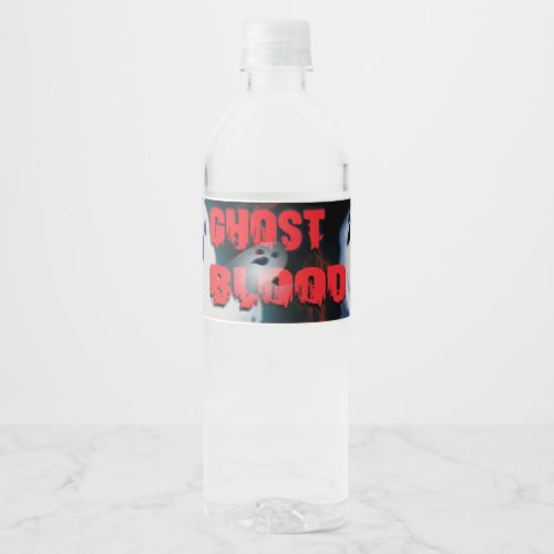 Halloween Water Bottle Label