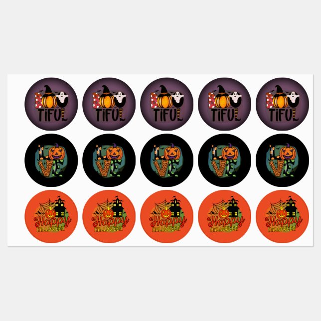 Halloween Water bottle labels (Sheet)