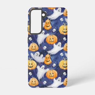 Halloween Watercolor Pattern Samsung Galaxy S21 Case