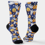 Halloween Watercolor Pattern Socks