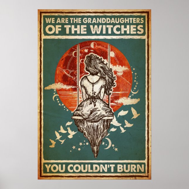 Halloween We Are Granddaughters Of The Witches  Poster (Front)