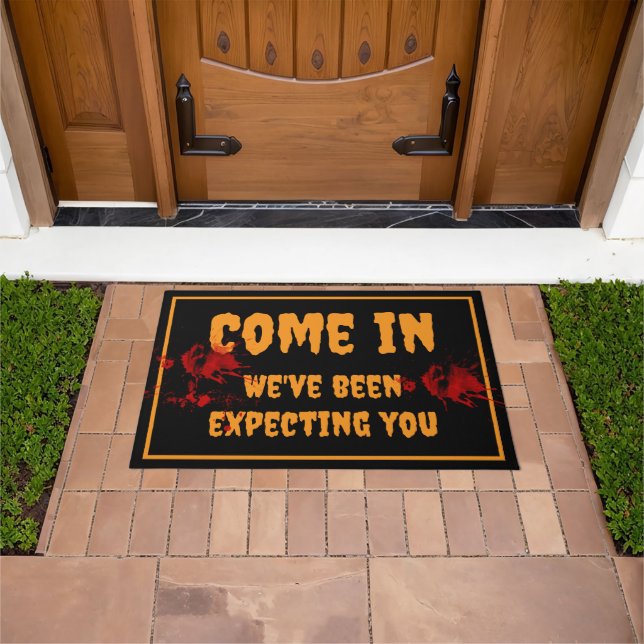 Halloween We have been expecting you blood Doormat (Outdoor)