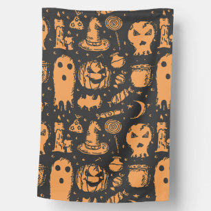 Halloween Weatherproof Personalized House Flag