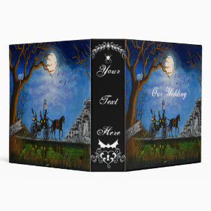 Halloween wedding album/binder 3 ring binder