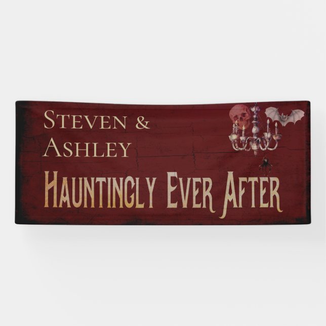 Halloween Wedding Banner (Horizontal)