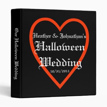 Halloween Wedding Binder by Love_Letters at Zazzle