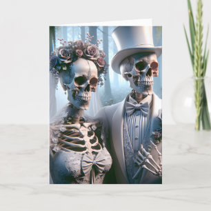 Halloween Wedding Couple Card