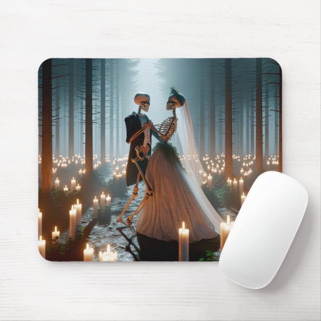 Halloween Wedding Dance Mouse Pad (With Mouse)