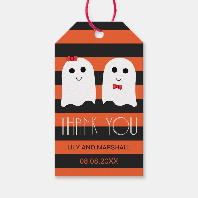 Halloween Wedding Giveaway Thank You Tag (Front)