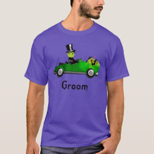 Halloween Wedding Groom's t-shirt Frankenstein