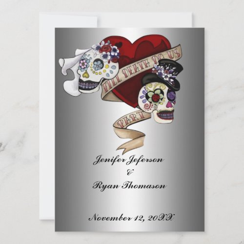 halloween wedding Invitation